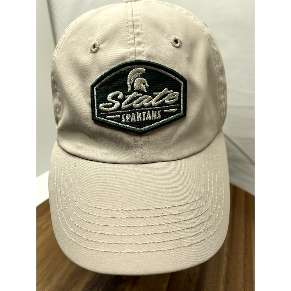 Michigan State Spartans Hat Cap Tan‎ Patch Cap Strapback Adjustable